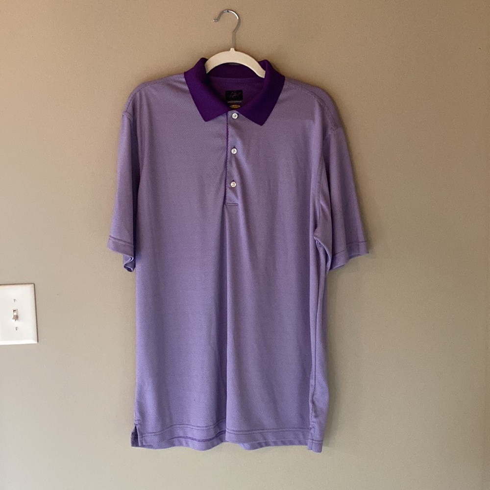 Greg Norman Play Dry Men’s Golf Shirt. Size Large